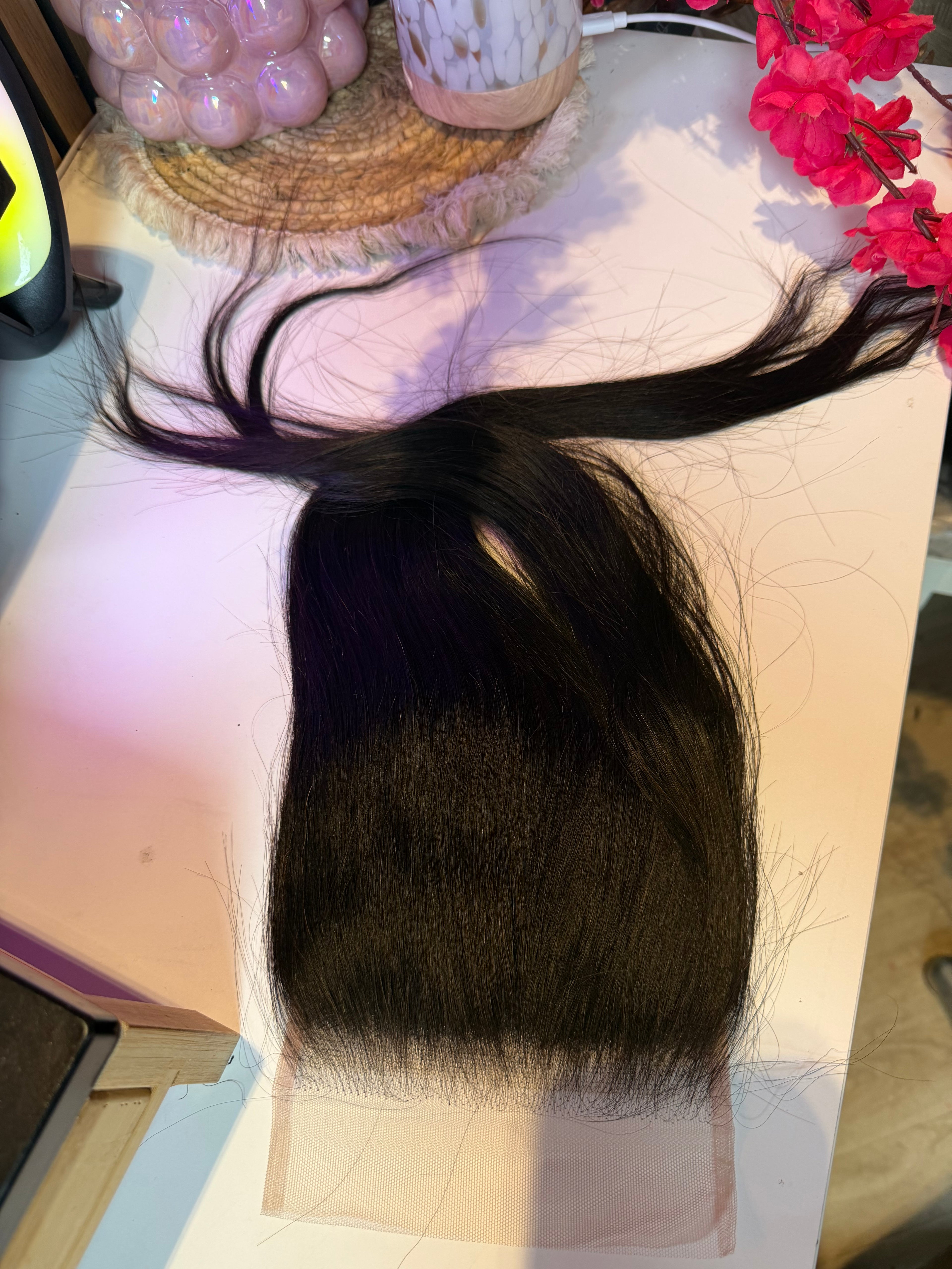 Luxe HD 5x5 Straight Closure – Natural Black transparant