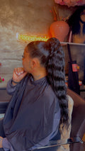 Drawstring ponytails