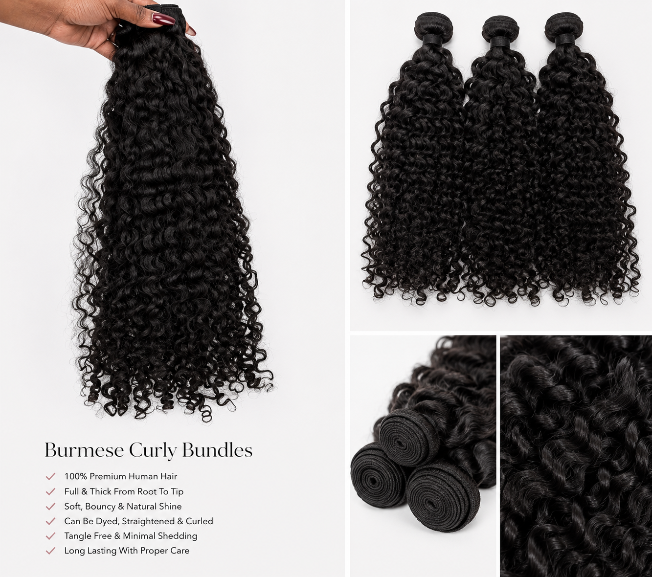 Burmese Curly Bundles