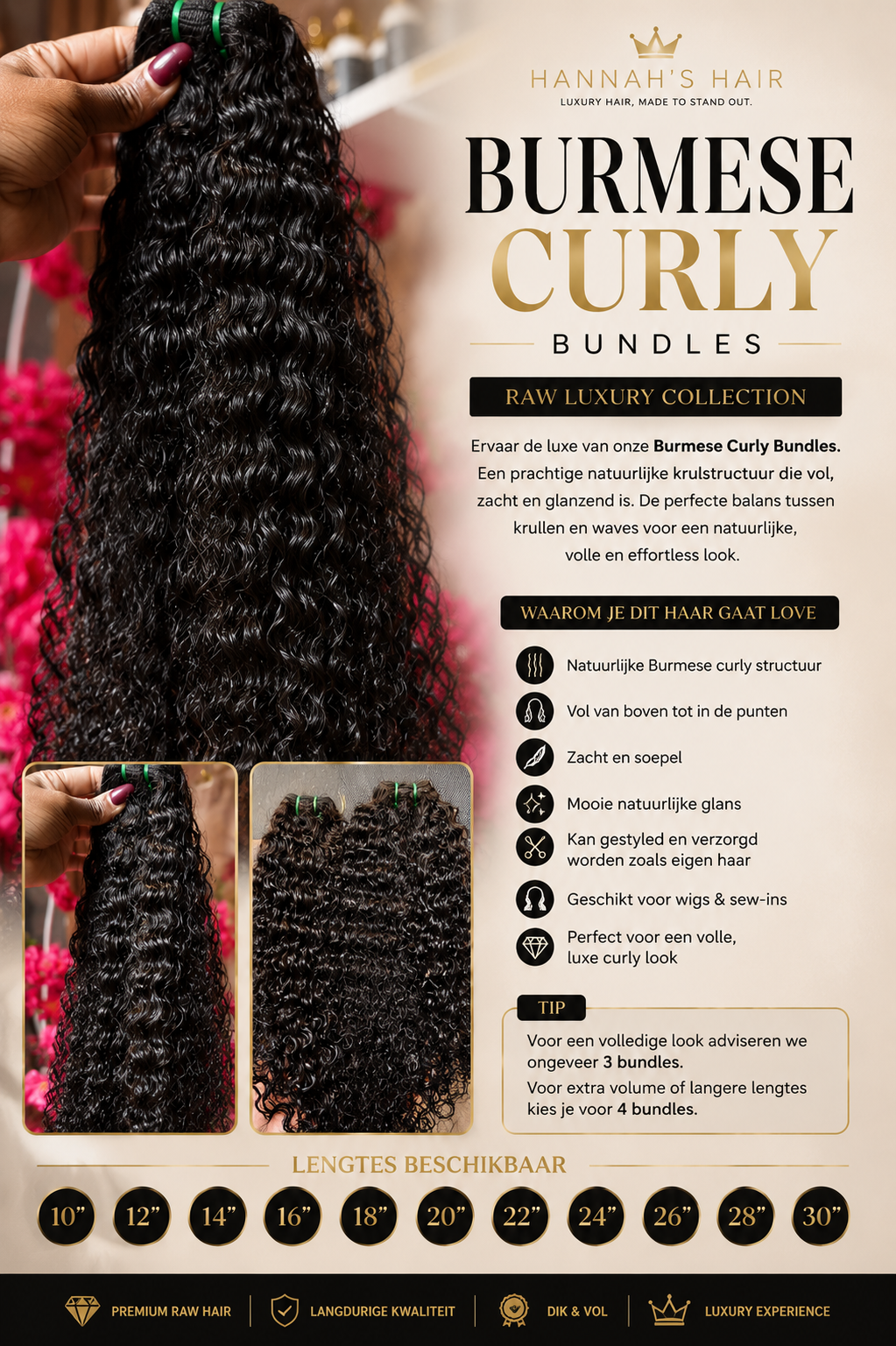 Burmese Curly Bundles