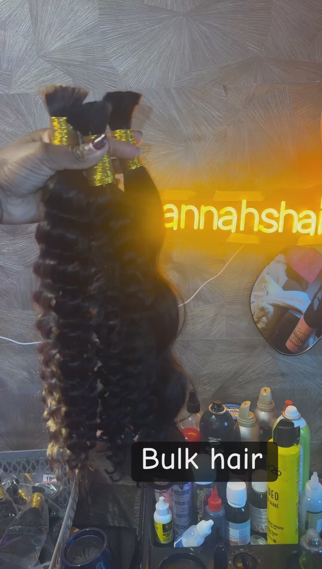 Bulk hair boho braids