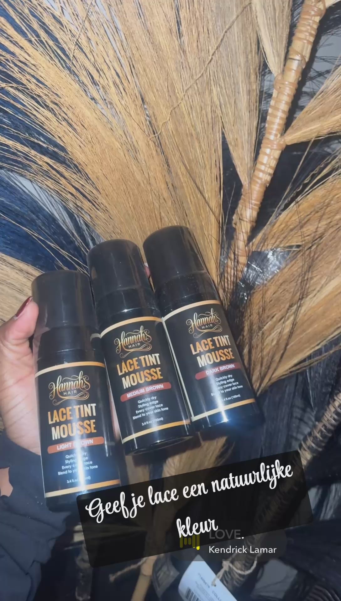 Glueless install lace melt spray