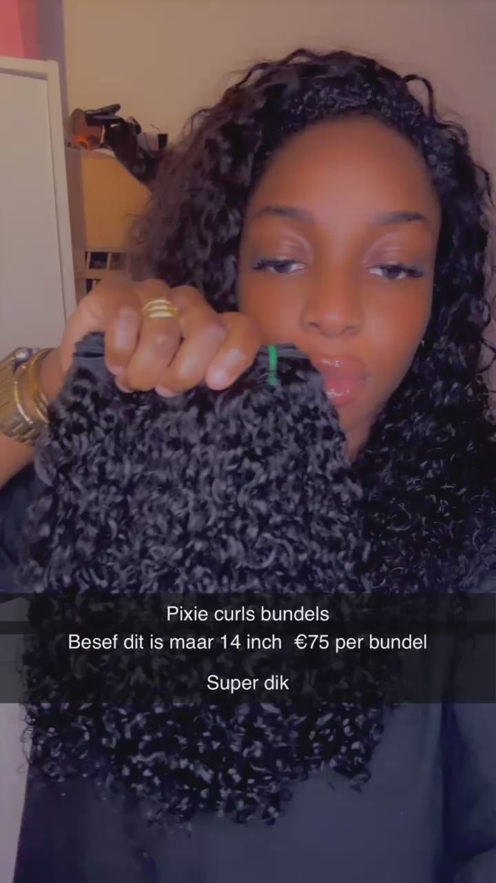 Pixie curly bundels