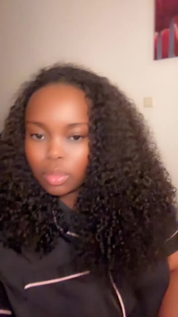 Half wig pixie Curly 300 density