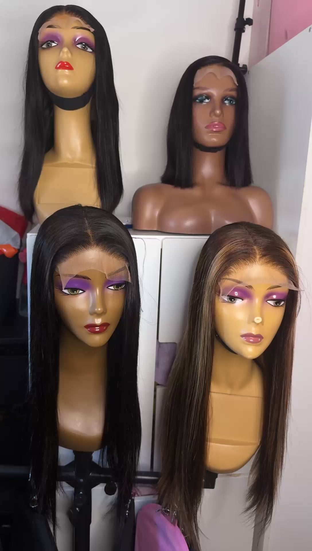 Straight wigs 300 density