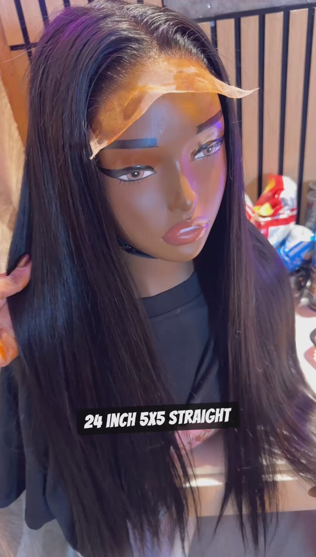 Straight wigs